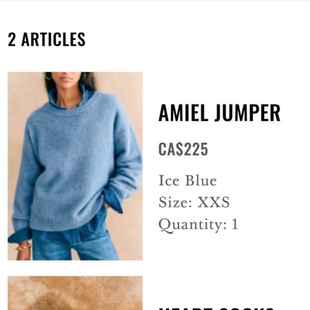 Sezane Amiel Ice Blue Jumper